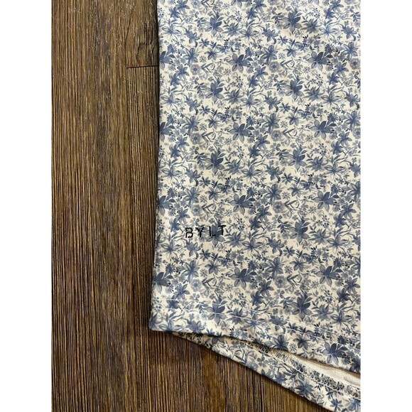 BYLT Shirt Men's L Floral Polo Stretch Golf AOP All Over Print - Picture 5 of 9